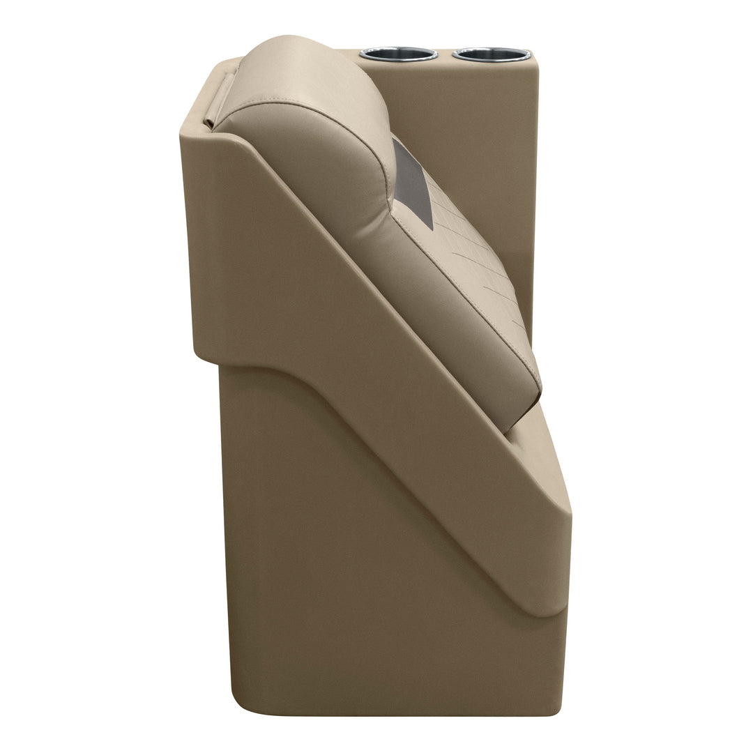 Wise DLX1305R - DLX Series Pontoon Lean Back Chaise - Right Radius DLX Pontoon Boatseats 