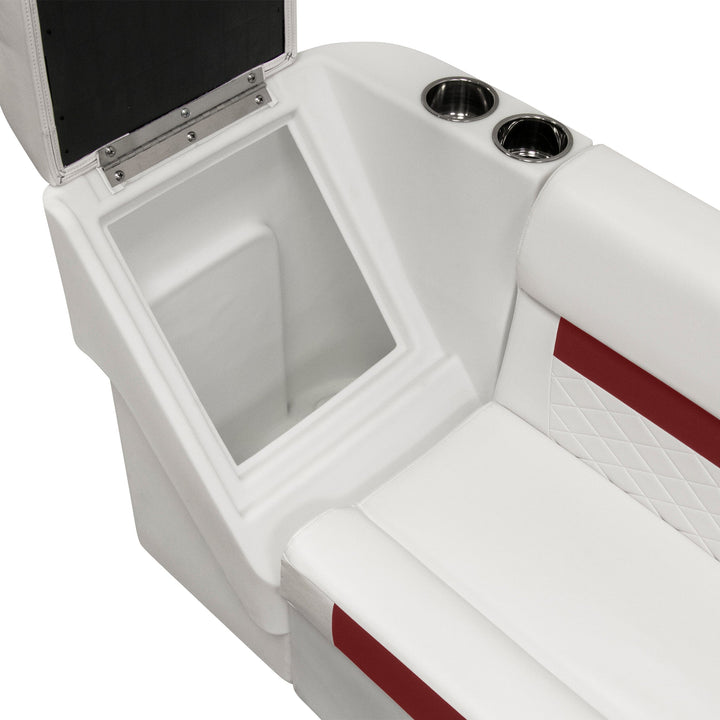 Wise DLX1305R - DLX Series Pontoon Lean Back Chaise - Right Radius DLX Pontoon Boatseats 