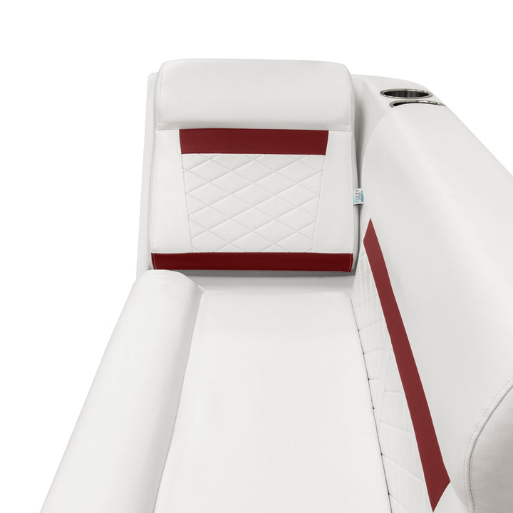 Wise DLX1305R - DLX Series Pontoon Lean Back Chaise - Right Radius DLX Pontoon Boatseats 