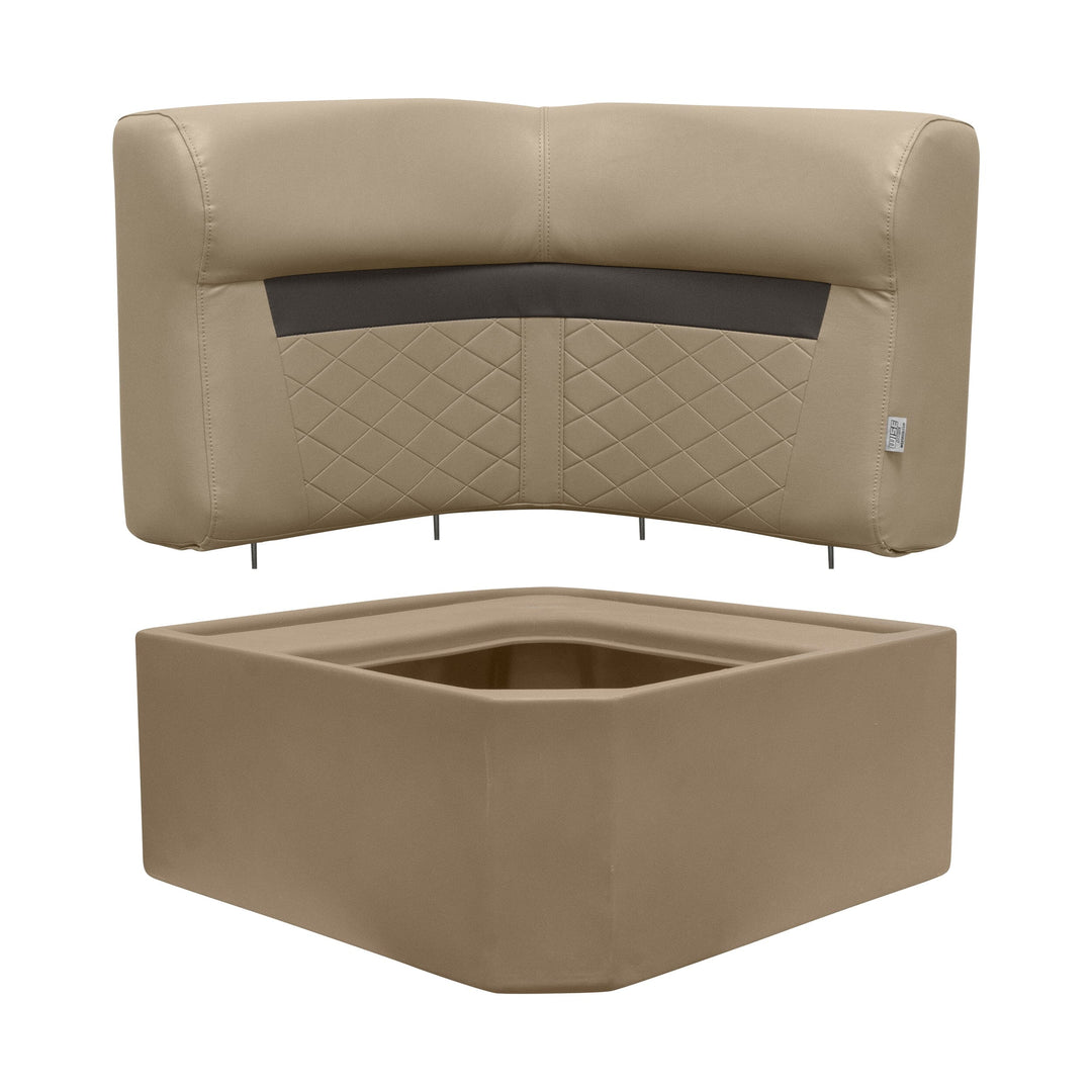 Wise DLX133 - DLX Series Pontoon Corner Cushion Set DLX Pontoon Boatseats 