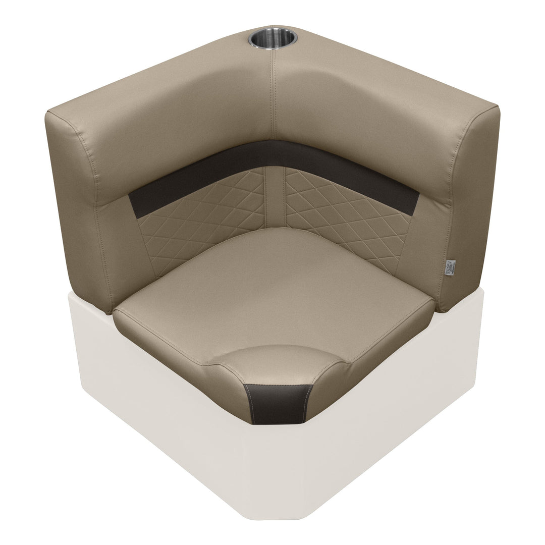 Wise DLX133 - DLX Series Pontoon Corner Cushion Set DLX Pontoon Boatseats Neutral • Meteor 