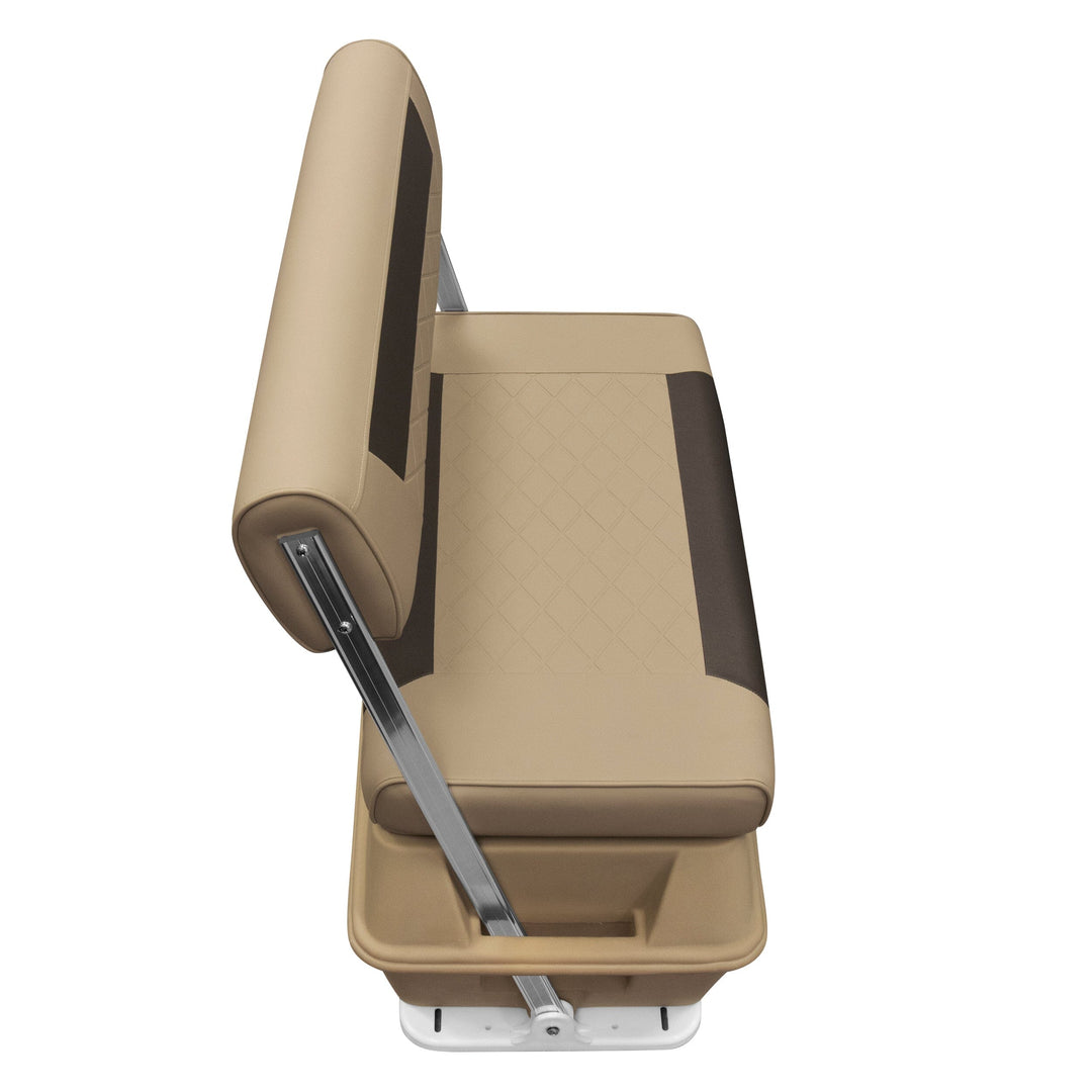 Wise DLX156 - DLX Series 70 Qt Swingback Cooler Seat DLX Pontoon Boatseats 