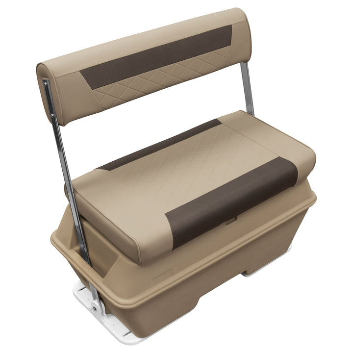 Wise DLX156 - DLX Series 70 Qt Swingback Cooler Seat DLX Pontoon Boatseats Neutral • Meteor 