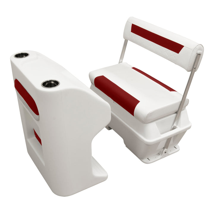 Wise DLX156 - DLX Series 70 Qt Swingback Cooler Seat DLX Pontoon Boatseats 