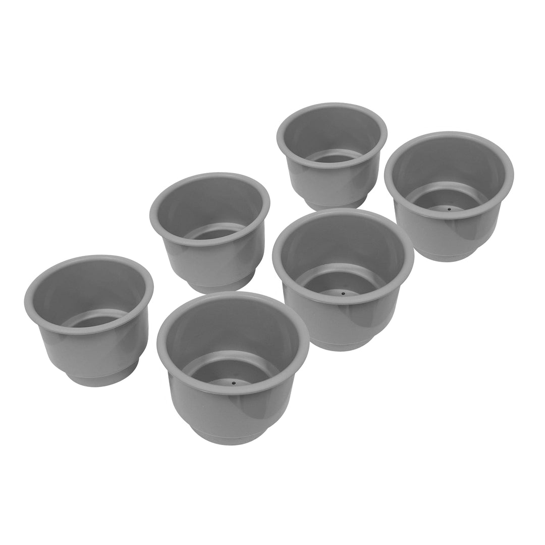Plastic Cup Holder Inserts - Lot of 6 Closeout Grey 