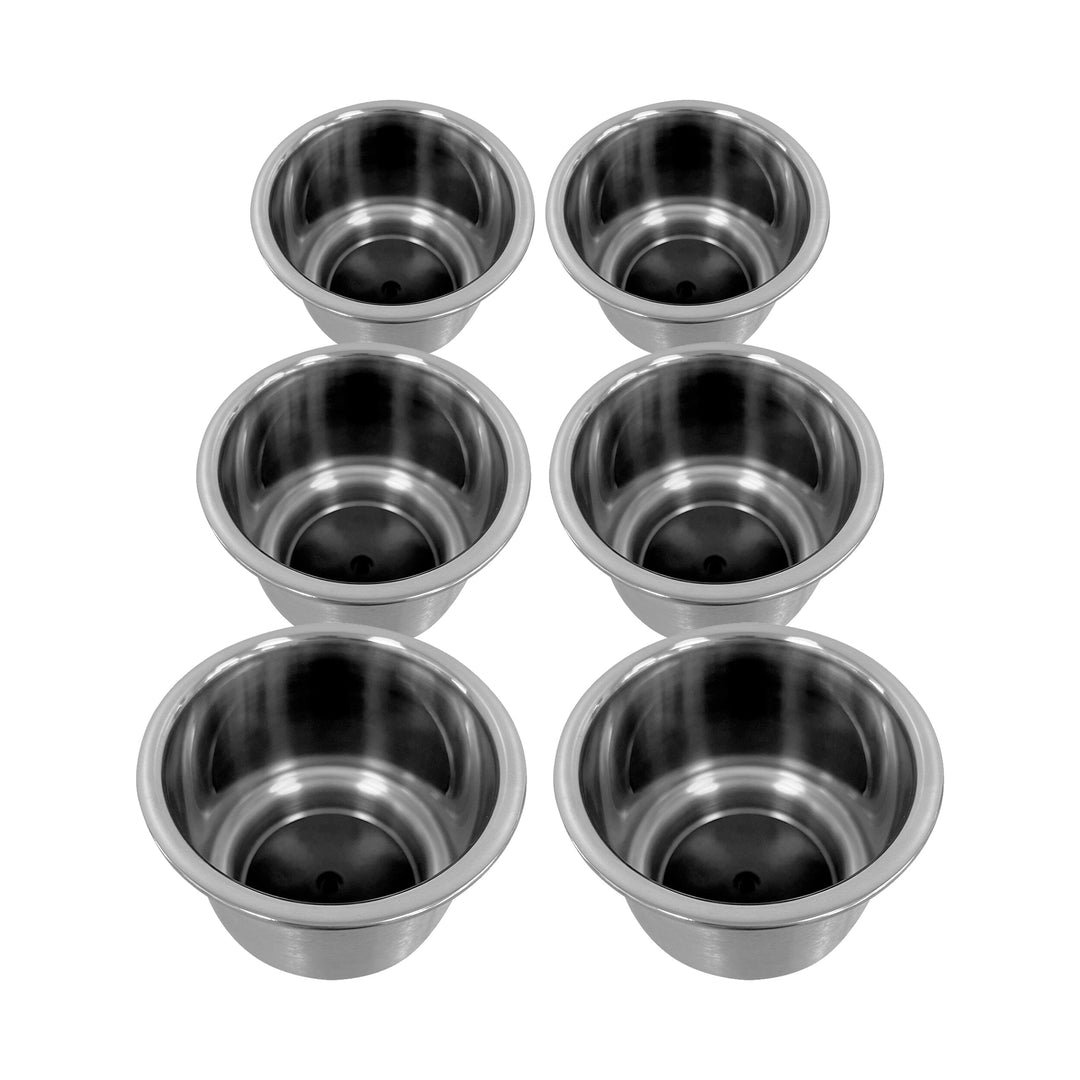 Stainless Steel Cup Holder Insert - Lot of 6 Boatseats 