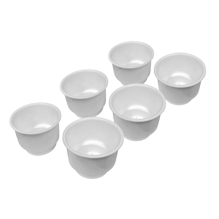 Plastic Cup Holder Inserts - Lot of 6 Closeout White 