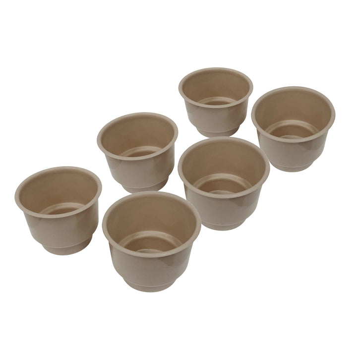 Plastic Cup Holder Inserts - Lot of 6 Closeout Mocha Java 