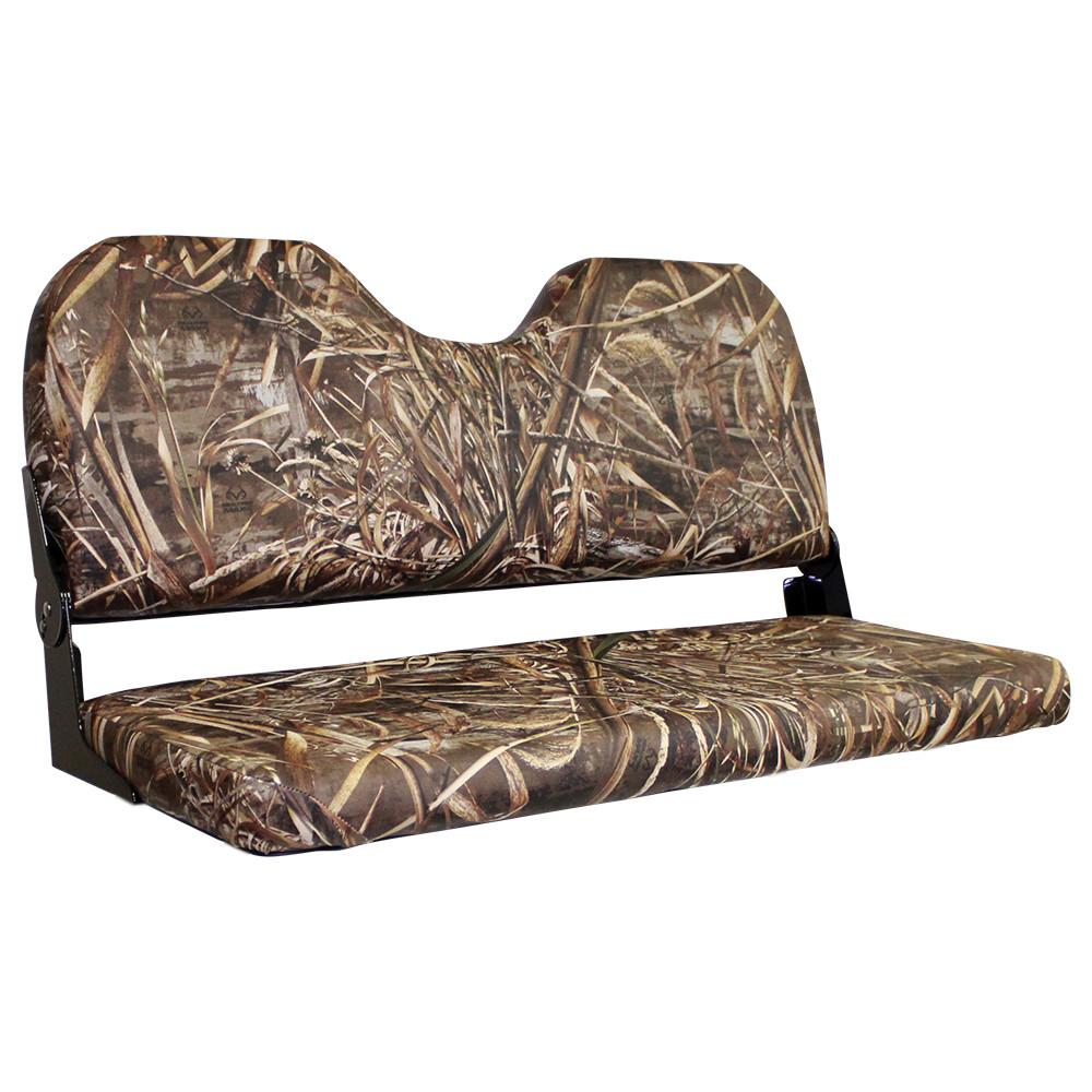 WD309-733 Wise Outdoors 42" Camo Fold Down Bench in Realtree Max 5