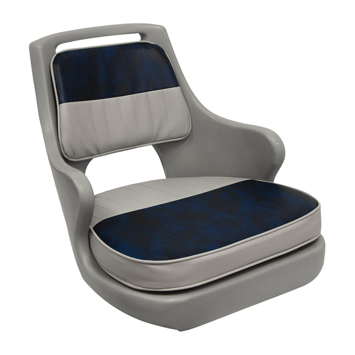 Wise 8WD015 Freshwater Pilot Chair w/ Armrests New for 2023 Import Grey • Navy 