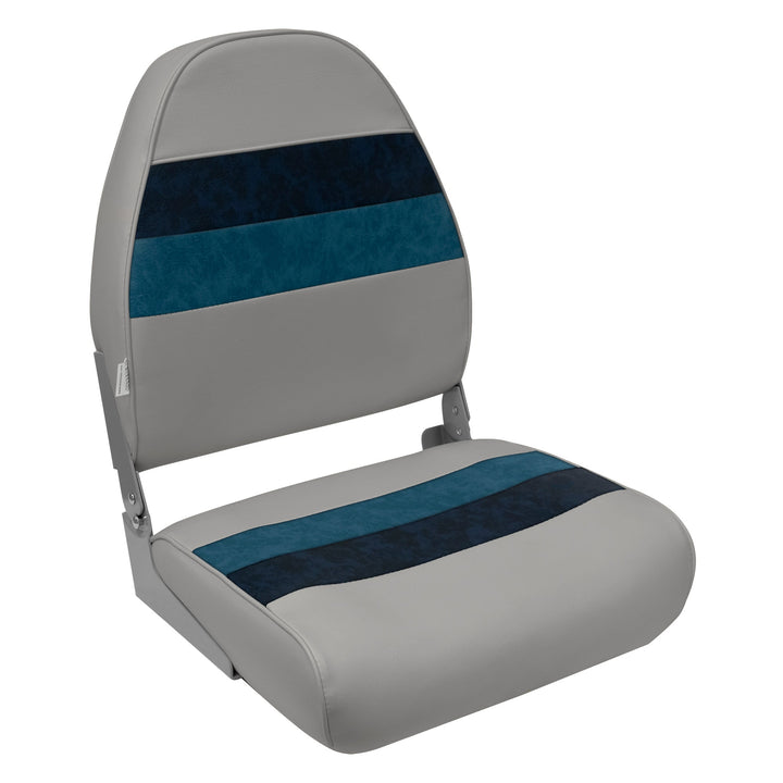 Wise 8WD590 Deluxe Series Pontoon High Back Seat Deluxe Pontoon Wise Pontoon Grey • Navy • Blue 