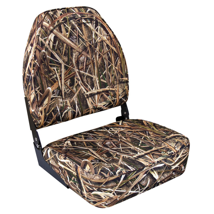 Wise 8WD617PLS-728 High Back Camo Boat Seat - Mossy Oak Shadowgrass Blades