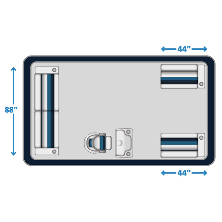 Wise Deluxe Series Pontoon - WS13522 Small Traditional Group Deluxe Groups Pontoon Group 