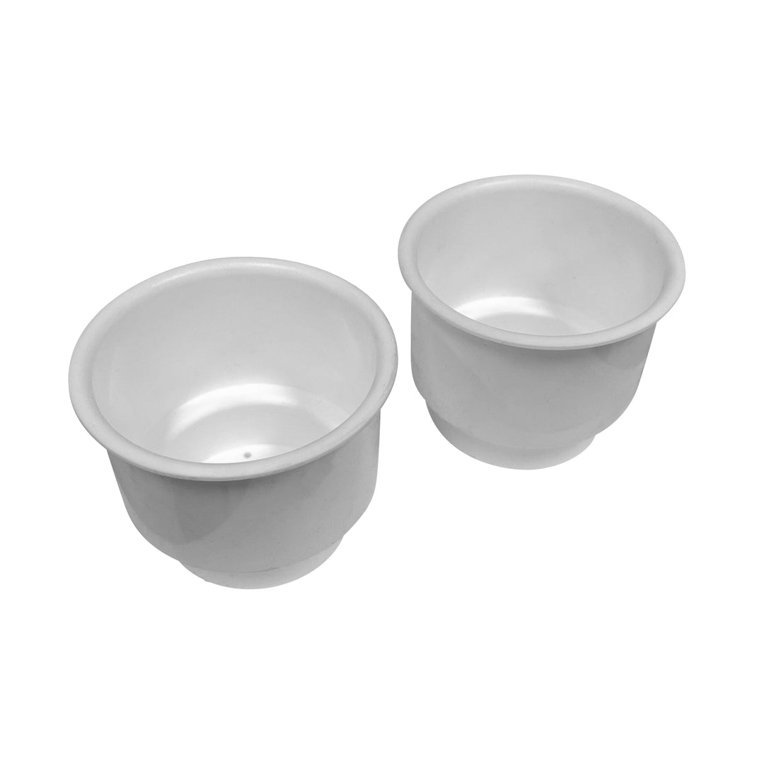 Plastic Cup Holder Insert (sold in pairs) Boatseats White 